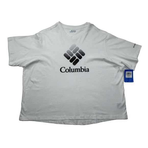 Columbia Tops - Brand New Columbia North Cascades Relaxed Graphic Tee White Size 2X